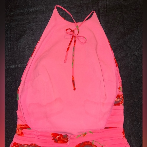 Sau Lee Sonia Floral-Print Ruched Halter Minidress - Picture 10 of 11